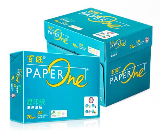 绿百旺 PAPERONE 复印纸 A4 70G 500张/包 8包/箱