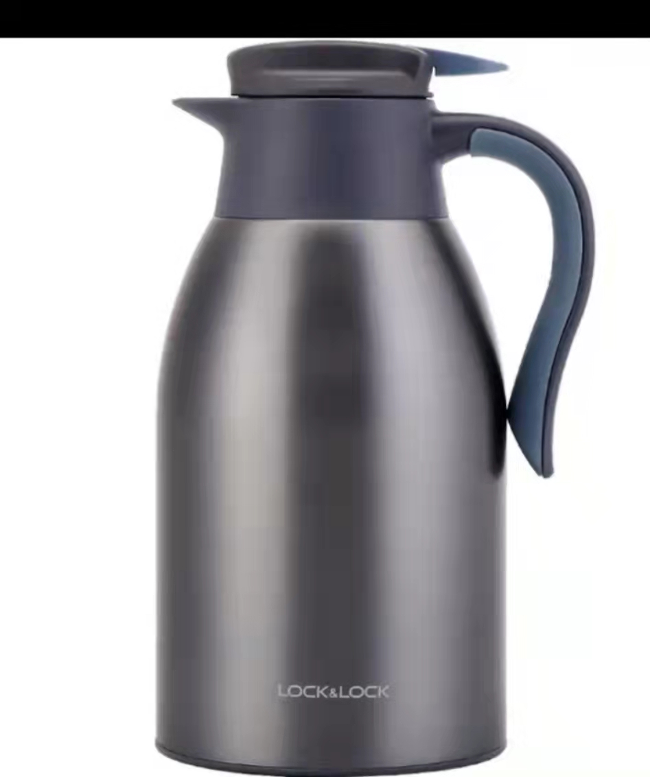 乐扣乐扣 locknlock LHC1463BLU 妙趣咖啡壶 真空保温壶 304不锈钢保温杯热水瓶 1.8L蓝色