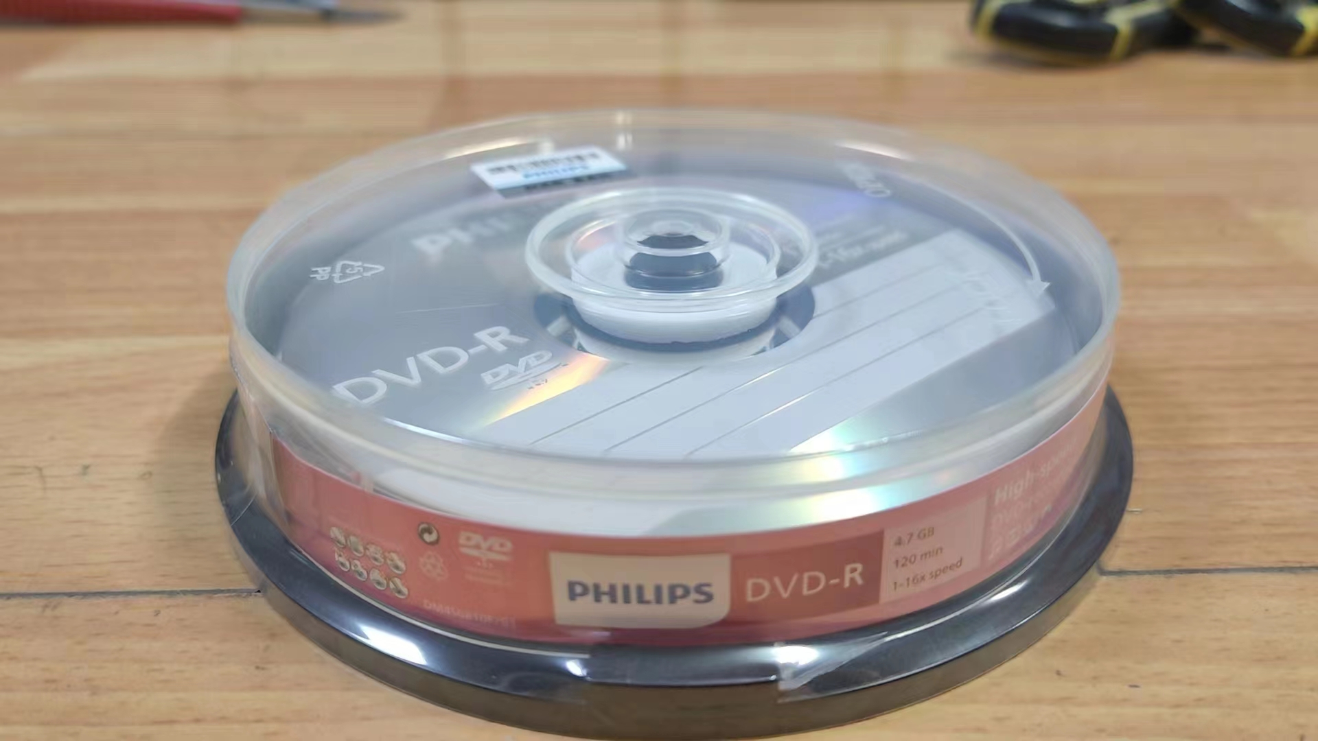 飞利浦DVD-R 桶装10片 空白光盘/刻录盘 16速 4.7G